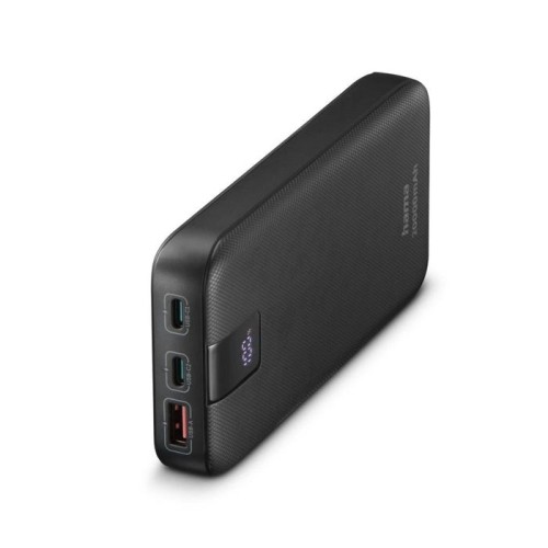 Powerbank hama pd 20 20000mah 2xusb-c pd 1xusb-a carga rapida color antracita