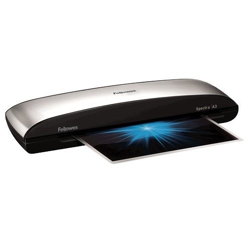 Plastificadora fellowes spectra a3 2 rodillos calentamiento 4 minutos grosor máximo fundas hasta 125 micras palanca antiatascos