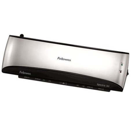 Plastificadora fellowes spectra a3 2 rodillos calentamiento 4 minutos grosor máximo fundas hasta 125 micras palanca antiatascos