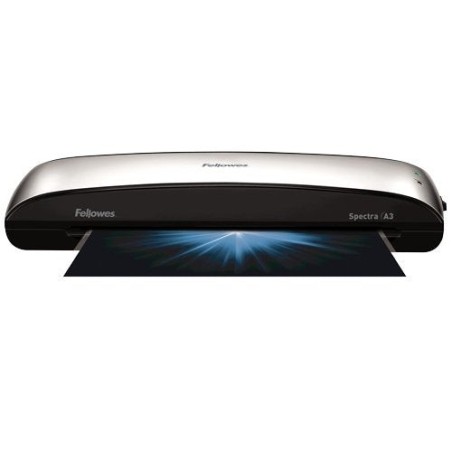 Plastificadora fellowes spectra a3 2 rodillos calentamiento 4 minutos grosor máximo fundas hasta 125 micras palanca antiatascos