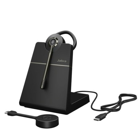 Auriculares  jabra engage 55 se - usb-c ms convertible negro, mono, usb-c, ms, con estación de carga 9655-475-111