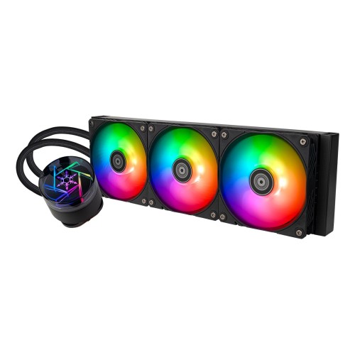 Refrigeración silverstone novapeak 360 argb 360mm por agua negro sst-np360-argb