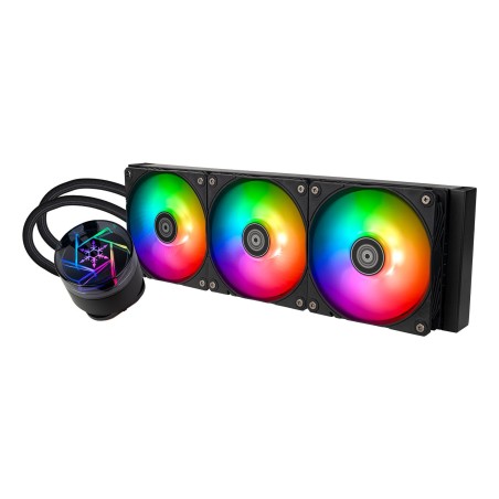 Refrigeración silverstone novapeak 360 argb 360mm por agua negro sst-np360-argb