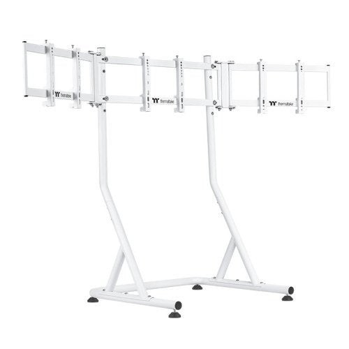 Soporte para 3 monitores de 32" thermaltake triple racing blanco