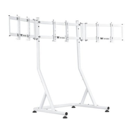 Soporte para 3 monitores de 32" thermaltake triple racing blanco