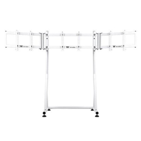 Soporte para 3 monitores de 32" thermaltake triple racing blanco