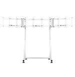 Soporte para 3 monitores de 32" thermaltake triple racing blanco