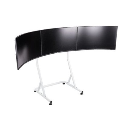 Soporte para 3 monitores de 32" thermaltake triple racing blanco