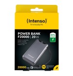 Intenso powerbank f20000 gris, 20.000 mah, pd 3.0, carga rápida 3.0 7332054