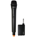 Micrófono inalámbrico de mano fonestar ik-163 2 canales conexión a amplificador canal frecuencia fija vhf fácil de instalar