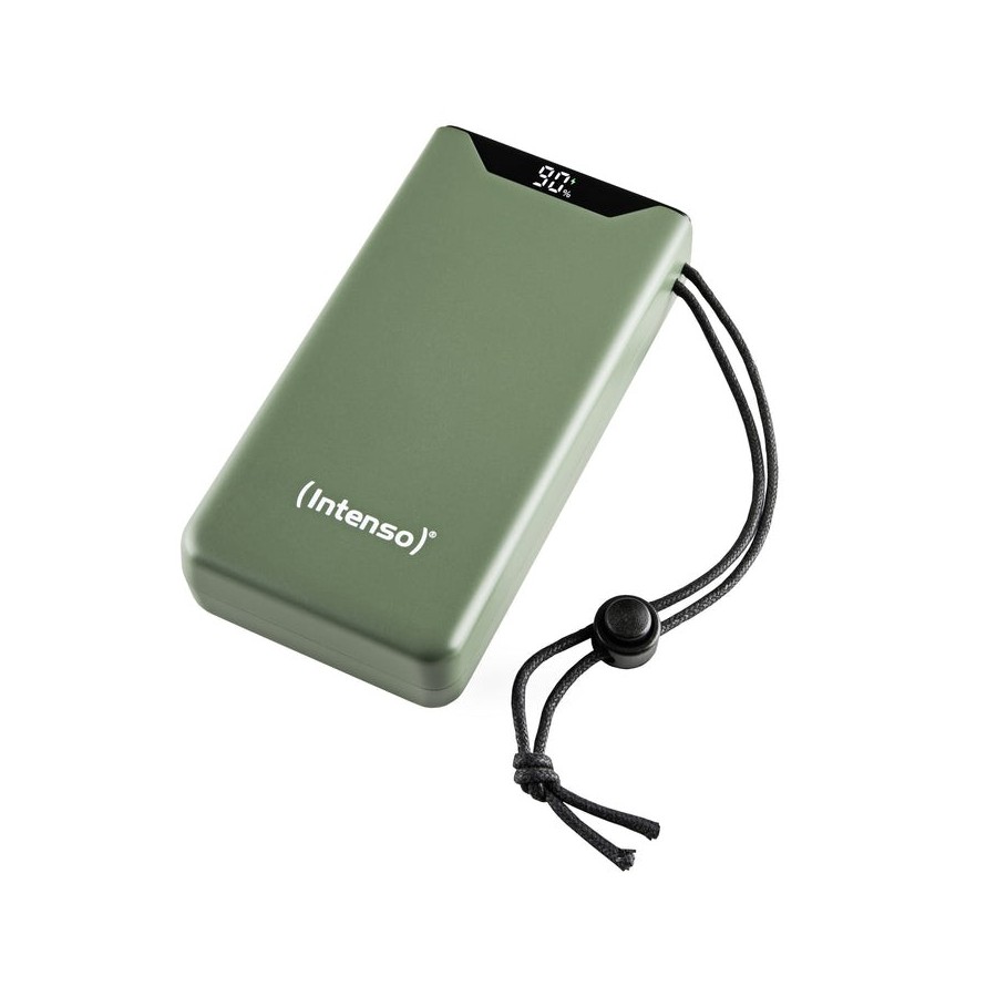 Intenso powerbank f20000 verde, 20.000 mah, pd 3.0, carga rápida 3.0 7332057