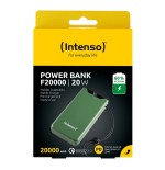Intenso powerbank f20000 verde, 20.000 mah, pd 3.0, carga rápida 3.0 7332057