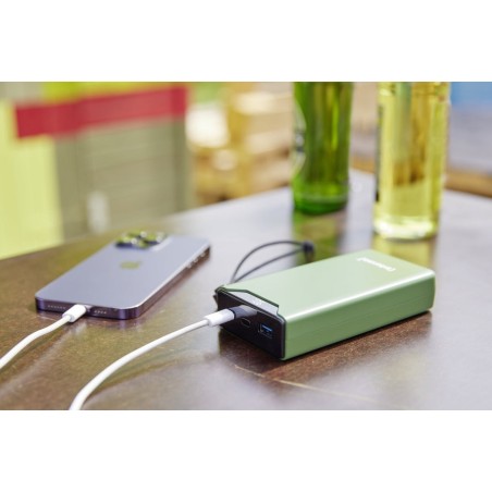 Intenso powerbank f20000 verde, 20.000 mah, pd 3.0, carga rápida 3.0 7332057