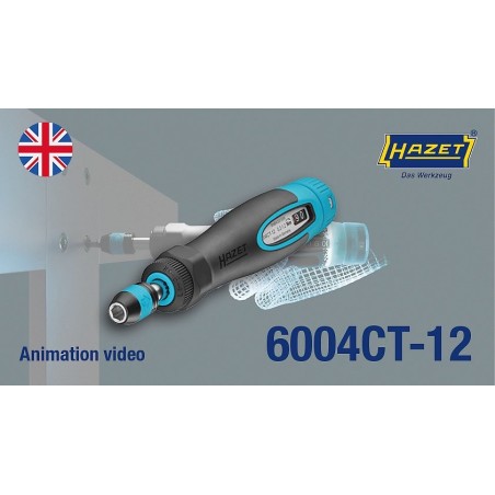 Destornillador dinamométrico hazet 6005ct-100 negro/azul, 4 - 10 nm nm, portapuntas de 1/4", mango en t 6005ct-100
