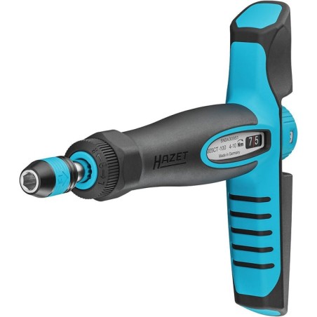 Destornillador dinamométrico hazet 6005ct-100 negro/azul, 4 - 10 nm nm, portapuntas de 1/4", mango en t 6005ct-100