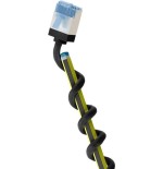 Goobay cable cat.6a ultraflexible delgado, u/ftp negro, 1 metro, conector extracorto 74318