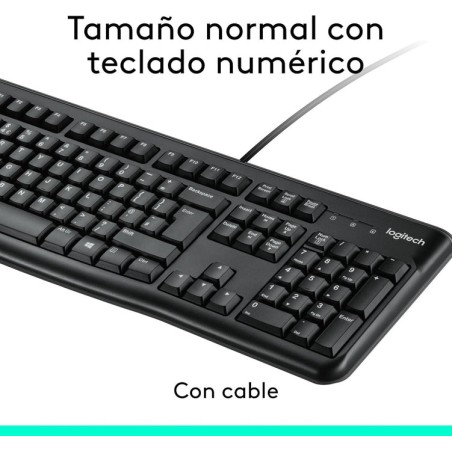 Teclado español + raton logitech mk120 usb negro - 920-002550