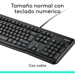 Teclado español + raton logitech mk120 usb negro - 920-002550