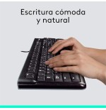Teclado español + raton logitech mk120 usb negro - 920-002550