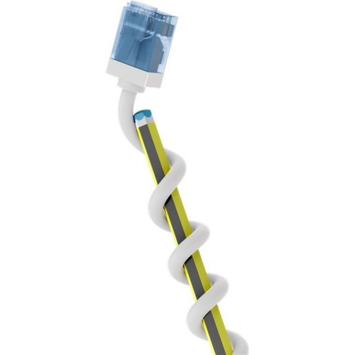 Goobay cable patch ultraflexible cat.6a delgado, u/utp blanco, 3 metros, clavijas extracortas 74288