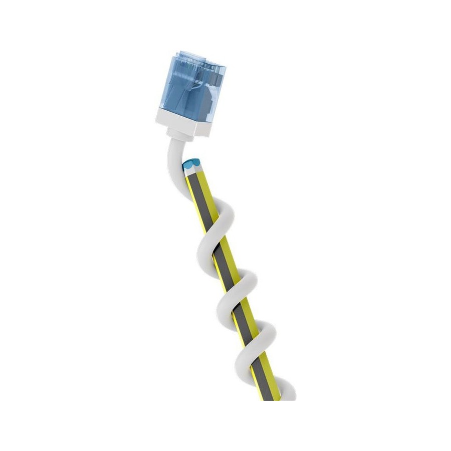 Goobay cable patch ultraflexible cat.6a delgado, u/utp blanco, 3 metros, clavijas extracortas 74288