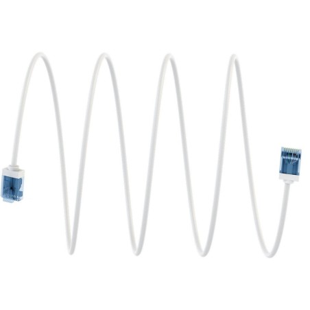 Goobay cable patch ultraflexible cat.6a delgado, u/utp blanco, 10 metros, clavijas extracortas 74301