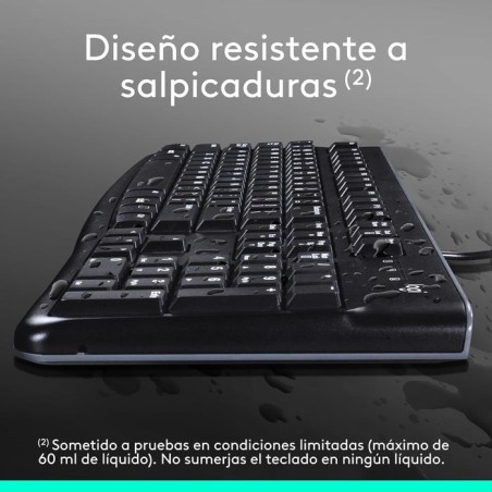 Teclado español + raton logitech mk120 usb negro - 920-002550