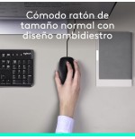 Teclado español + raton logitech mk120 usb negro - 920-002550