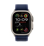 Apple watch ultra 2, smartwatch gris, 49 mm, trail loop azul s/m, caja de titanio, celular mx4j3fd/a