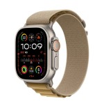 Apple watch ultra 2, smartwatch gris, 49 mm, alpine loop almond, caja de titanio, celular mx4h3fd/a