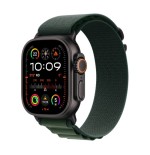 Apple watch ultra 2, smartwatch negro, 49 mm, alpine loop verde oscuro, caja de titanio, celular mx4r3fd/a