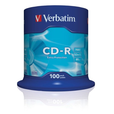 Verbatim cd-r 700mb 52x 80 min. tarrina 100 43411 (4)
