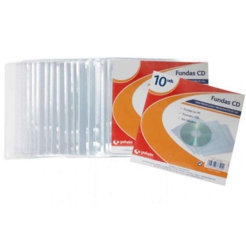 Funda cd grafoplás 13650000 10 unidades