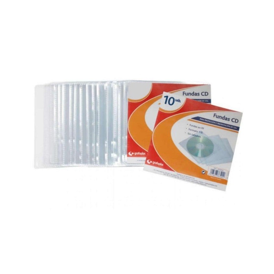 Funda cd grafoplás 13650000 10 unidades