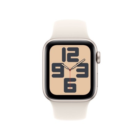 Apple watch se, smartwatch champagne, aluminio, 40 mm, pulsera deportiva polarstern s/m, cellular mxgj3qf/a