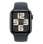 Apple watch se, smartwatch negro, aluminio, 40 mm, pulsera deportiva midnight s/m, cellular mxgc3qf/a