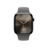 Apple watch series 10, smartwatch titan natur, caja de titanio, 42 mm, correa deportiva gris piedra s/m, cellular mwxd3qf/a