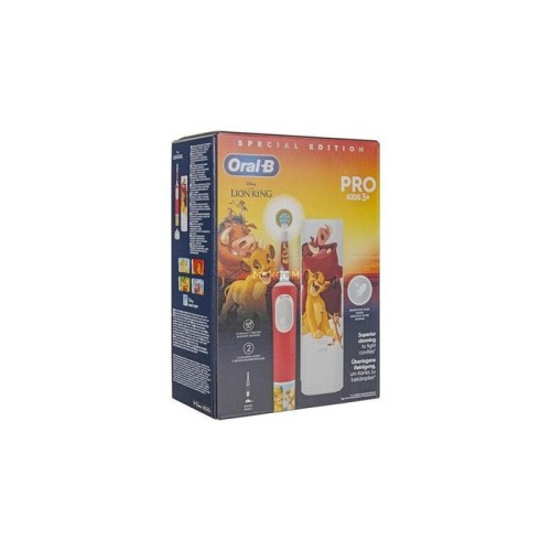 Cepillo de dientes braun vitality pro 103 kids lion king eléctrico multicolor, con estuche de viaje 8700216297257
