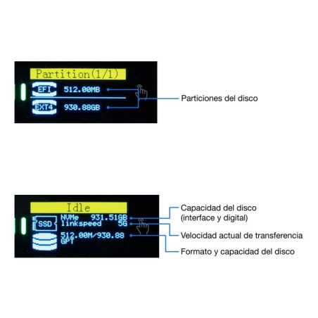 Coolbox caja externa ssd coo mcm m2f m.2 nvme y sata usb3.2 gen2