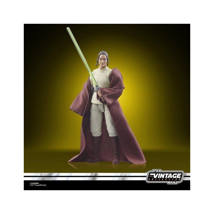 Figura hasbro star wars the acolyte the vintage collection jedi master indara