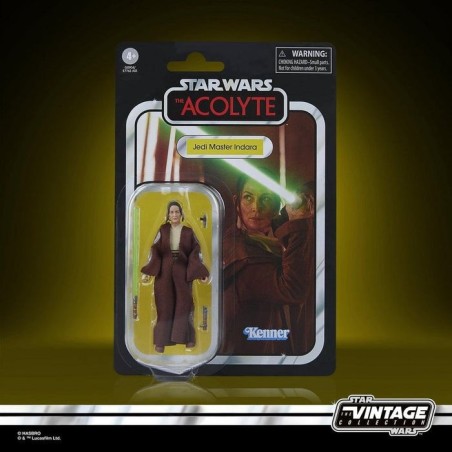 Figura hasbro star wars the acolyte the vintage collection jedi master indara