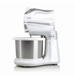 Batidora reposteria haeger max mixer pro 500w 5 velocidades + turbo 2 varillas batidoras 2 varillas amasadoras bol acero inox. 3