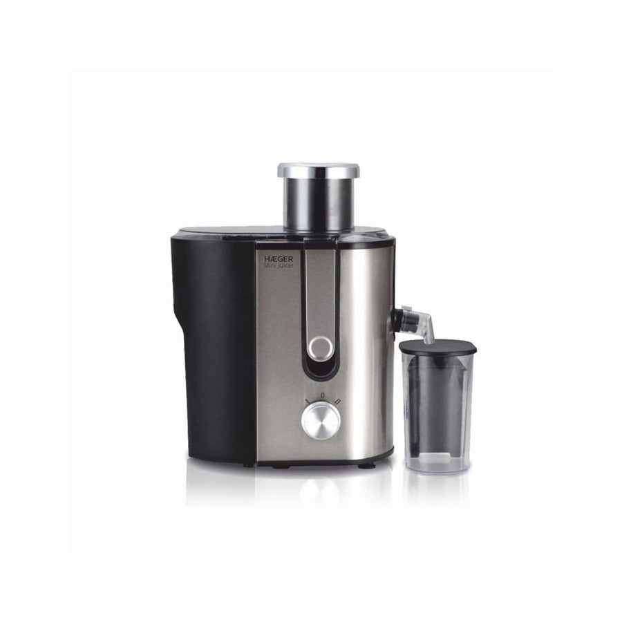 Haeger je-600.002b exprimidor licuadora centrífuga negro, acero satinado 600 w