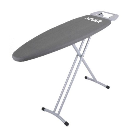 Tabla de planchar haeger home gris estructura red metalica 116*35cm altura ajustable 90cm funda algodon/espuma 5mm