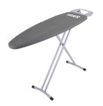 Tabla de planchar haeger home gris estructura red metalica 116*35cm altura ajustable 90cm funda algodon/espuma 5mm
