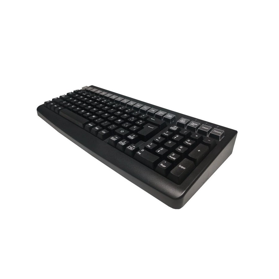 Teclado pos reducido 395mm. negro, usb