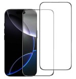Pack x2 protector de cristal templado iphone 16 pro 6.3 full screen 3d