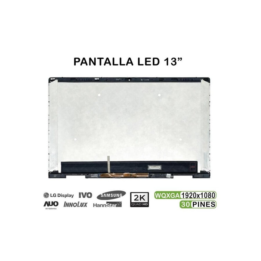 Pantalla led de 13.3" para portátil hp envy x360 13 bd 30 pines