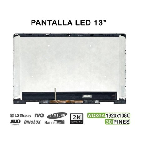 Pantalla led de 13.3" para portátil hp envy x360 13 bd 30 pines