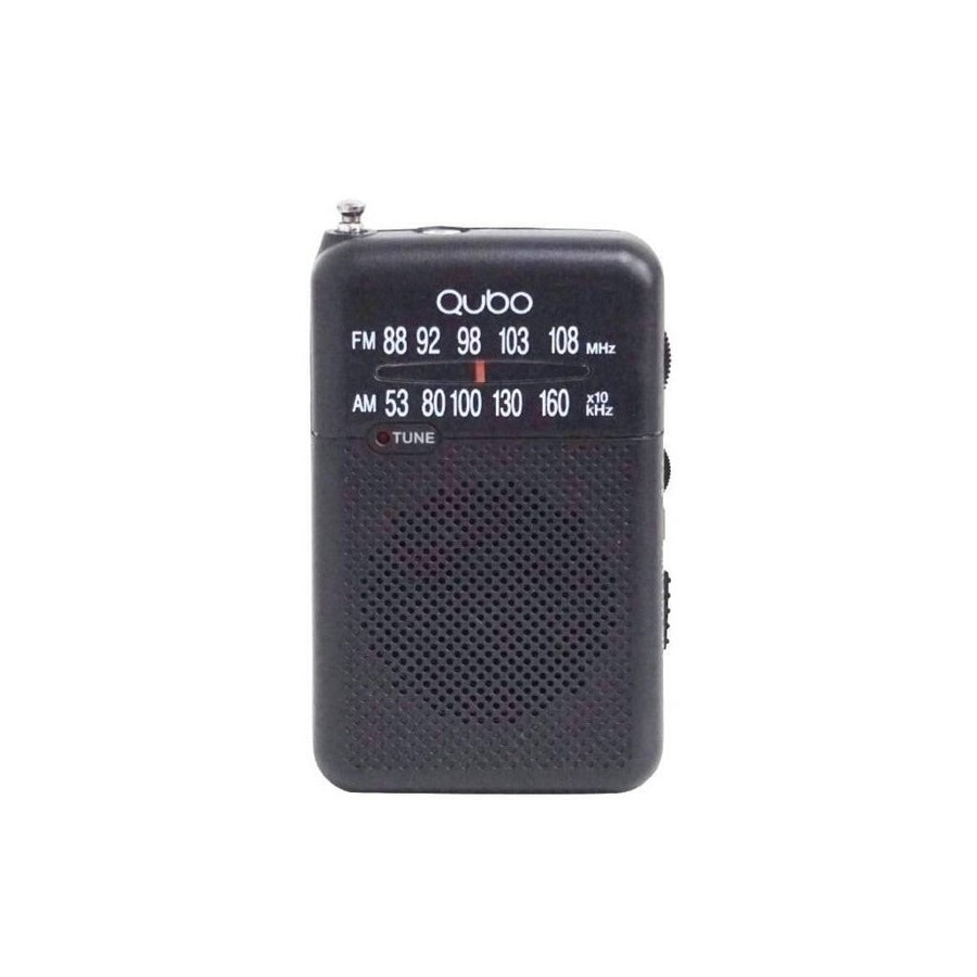 Radio portátil mini qubo rs-1 negro